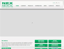 Tablet Screenshot of nexmedical.com